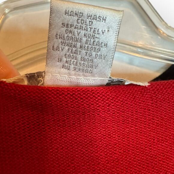 Vintage Women's Short Sleeve Red Striped Shirt Small - Picture 5 of 7